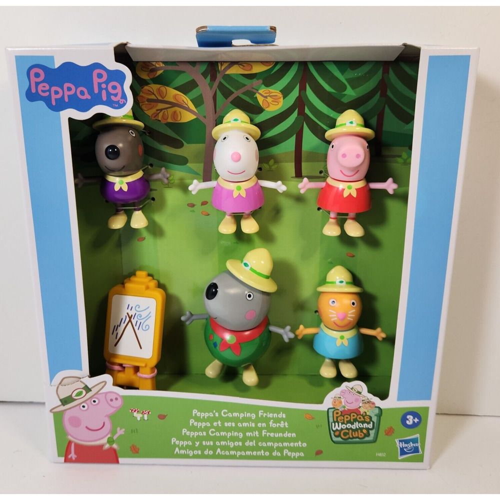 Peppa Pig Peppa's Camping Friends Figures Danny Dog Suzy Sheep Candy Cat Mr Wolf